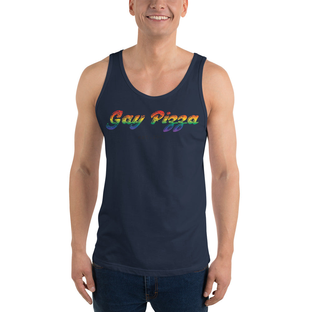 Gay Pizza Unisex Tank Top